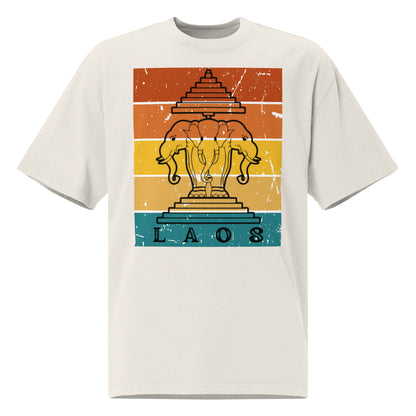 LAN XANG Retro Oversized Faded Tee | Vintage Lao DTF Print by Allstar Kustoms