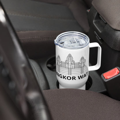 Angkor Wat Heritage Travel Mug with Handle