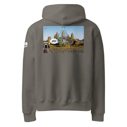 JOI Hoodie – Funny Dog UFO Angkor Wat Design | Allstar Kustoms