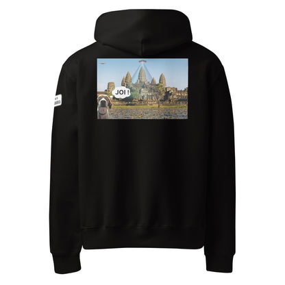 JOI Hoodie – Funny Dog UFO Angkor Wat Design | Allstar Kustoms