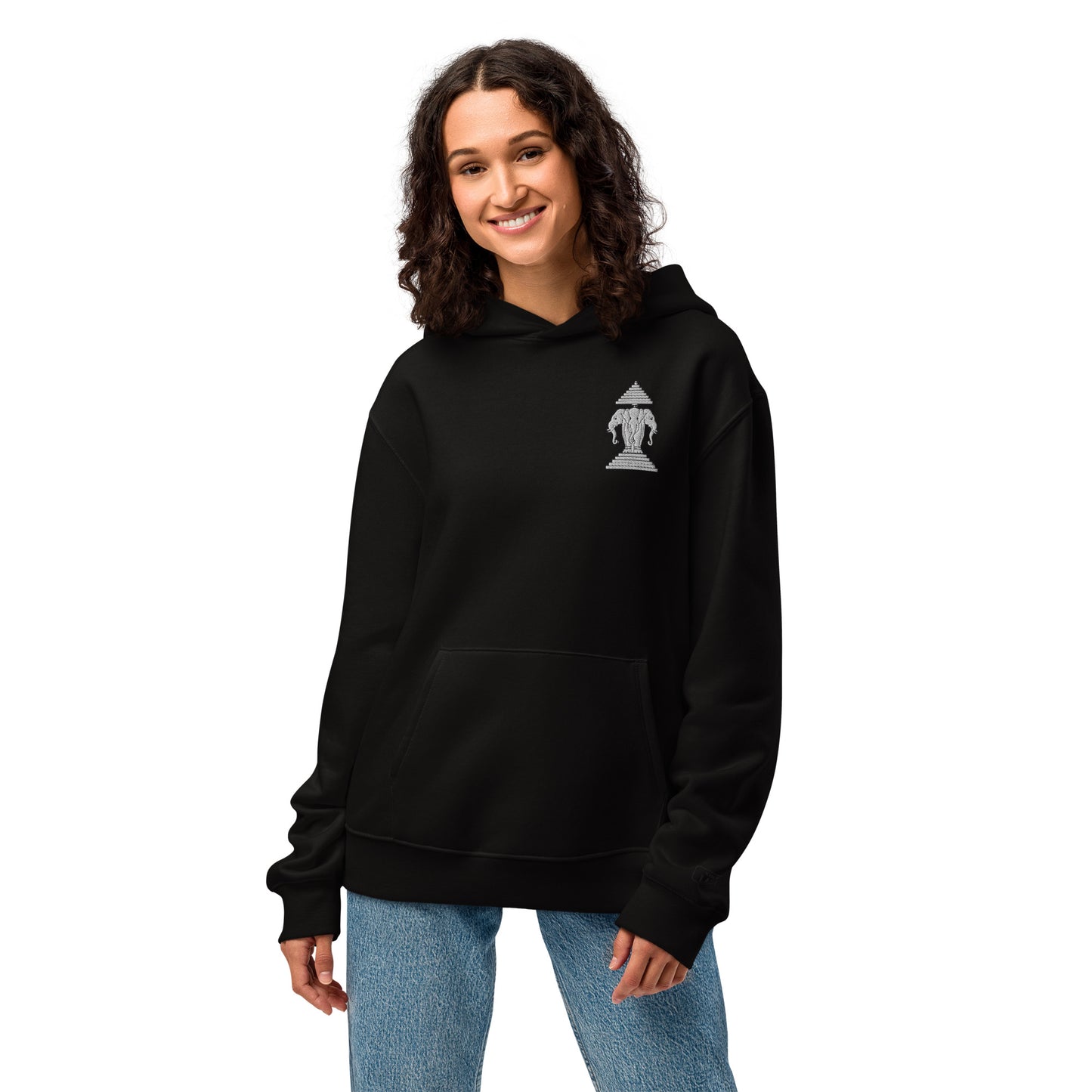 Lao Pride Embroidered – Oversized Heavyweight Hoodie