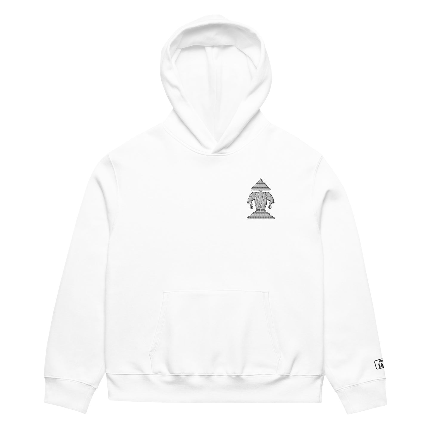 Lao Pride Embroidered – Oversized Heavyweight Hoodie