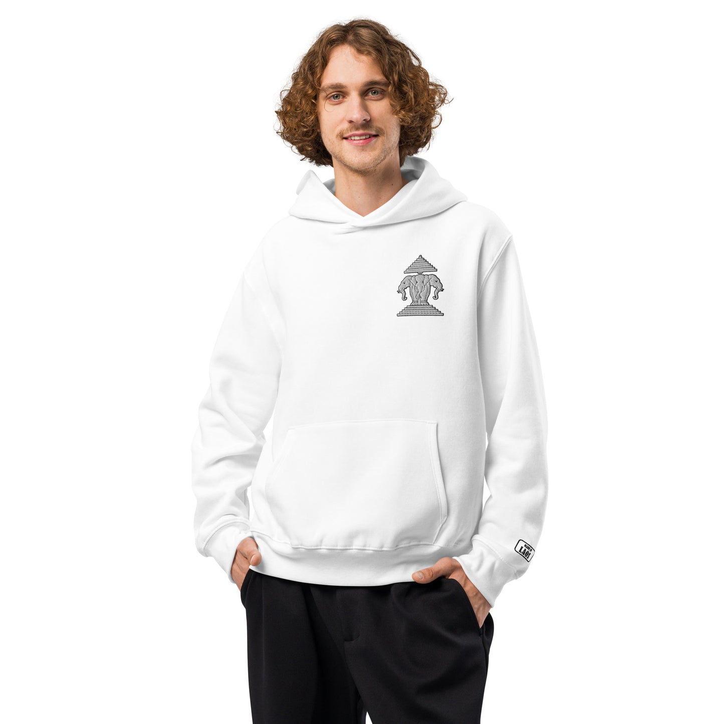 Lao Pride Embroidered – Oversized Heavyweight Hoodie