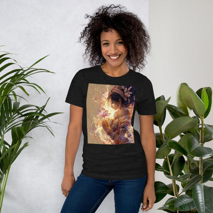 Golden Goddess Lotus Spiritual Unisex T-Shirt | DTF Print by Allstar Kustoms