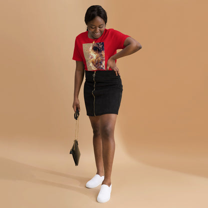 Golden Goddess Lotus Spiritual Unisex T-Shirt | DTF Print by Allstar Kustoms